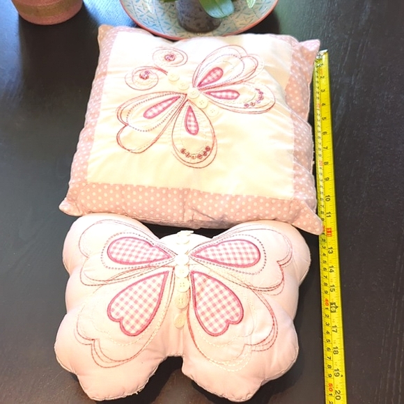 NEXT 2 girls cushions, pink, used but excellent condition, bedroom decoration - Picture 7 of 7